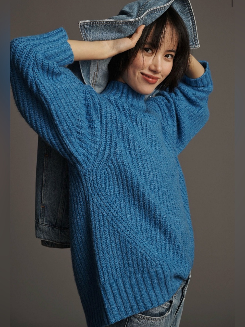 Anthropologie The Dakotah Oversized Turtleneck Sweater by Maeve